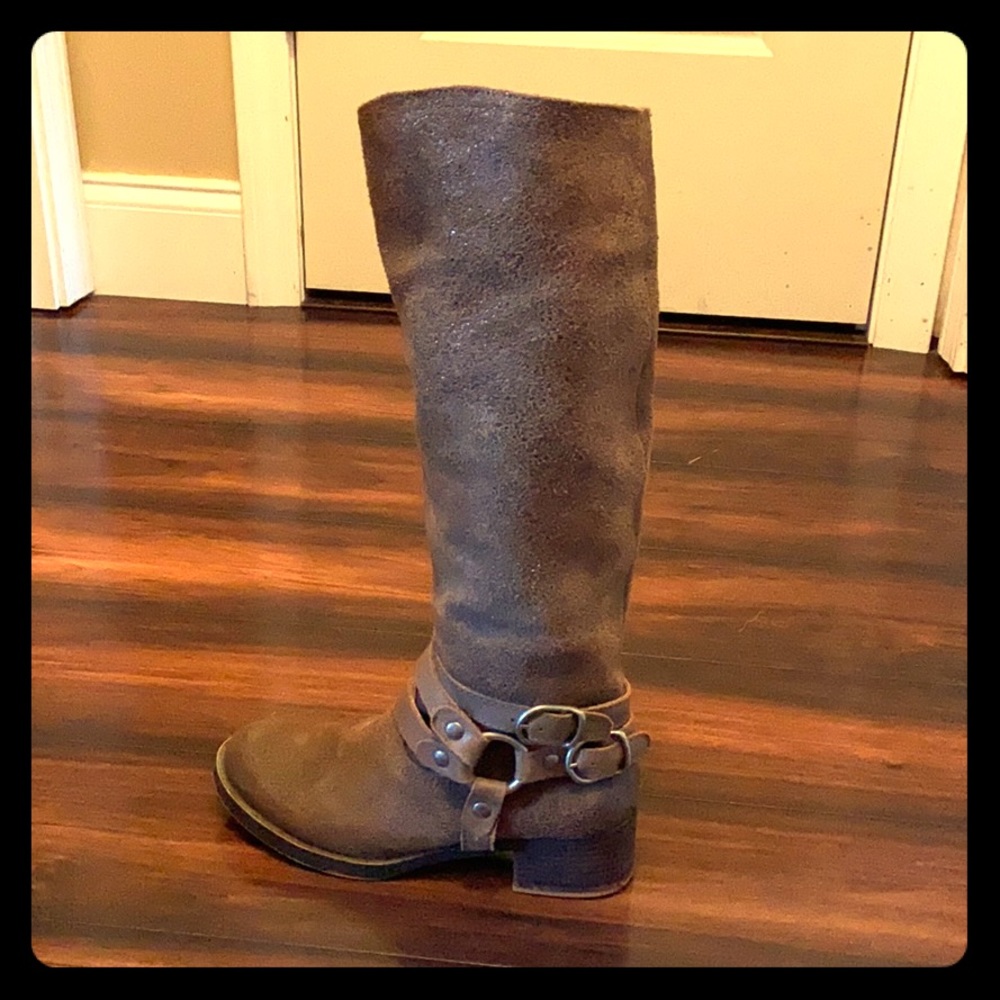 Lucky Brand Brown/Grey Riding Boots